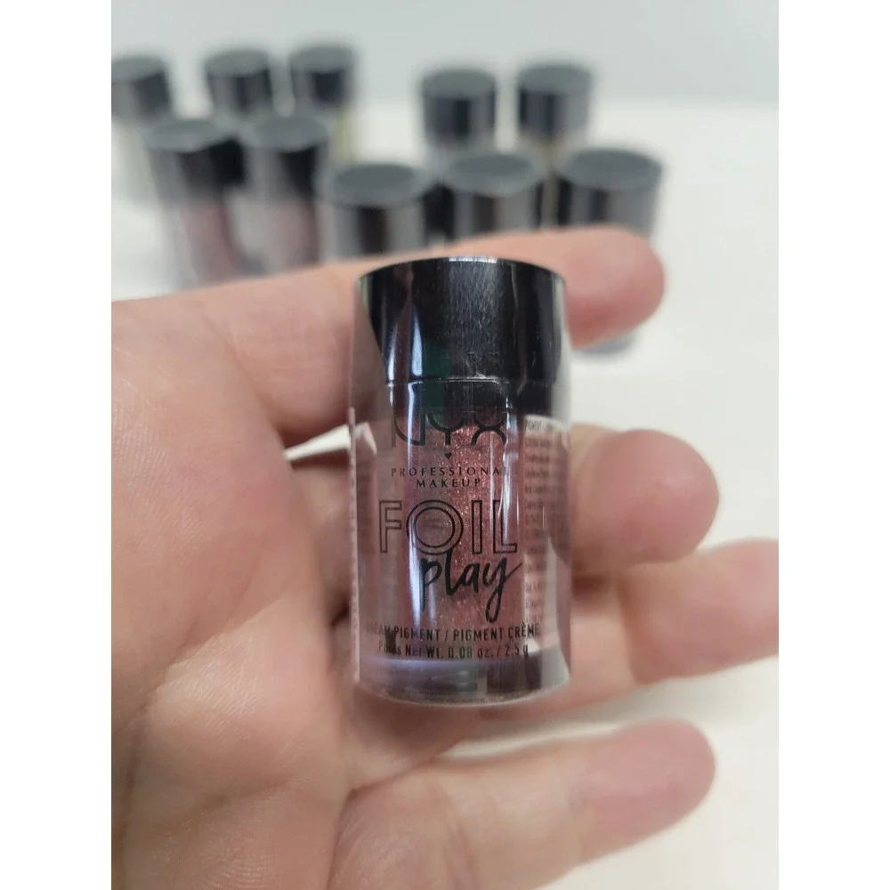 Lot of 11‎ NYX Professional Makeup Foil Play Cream Pigment Assorted Shades NWT